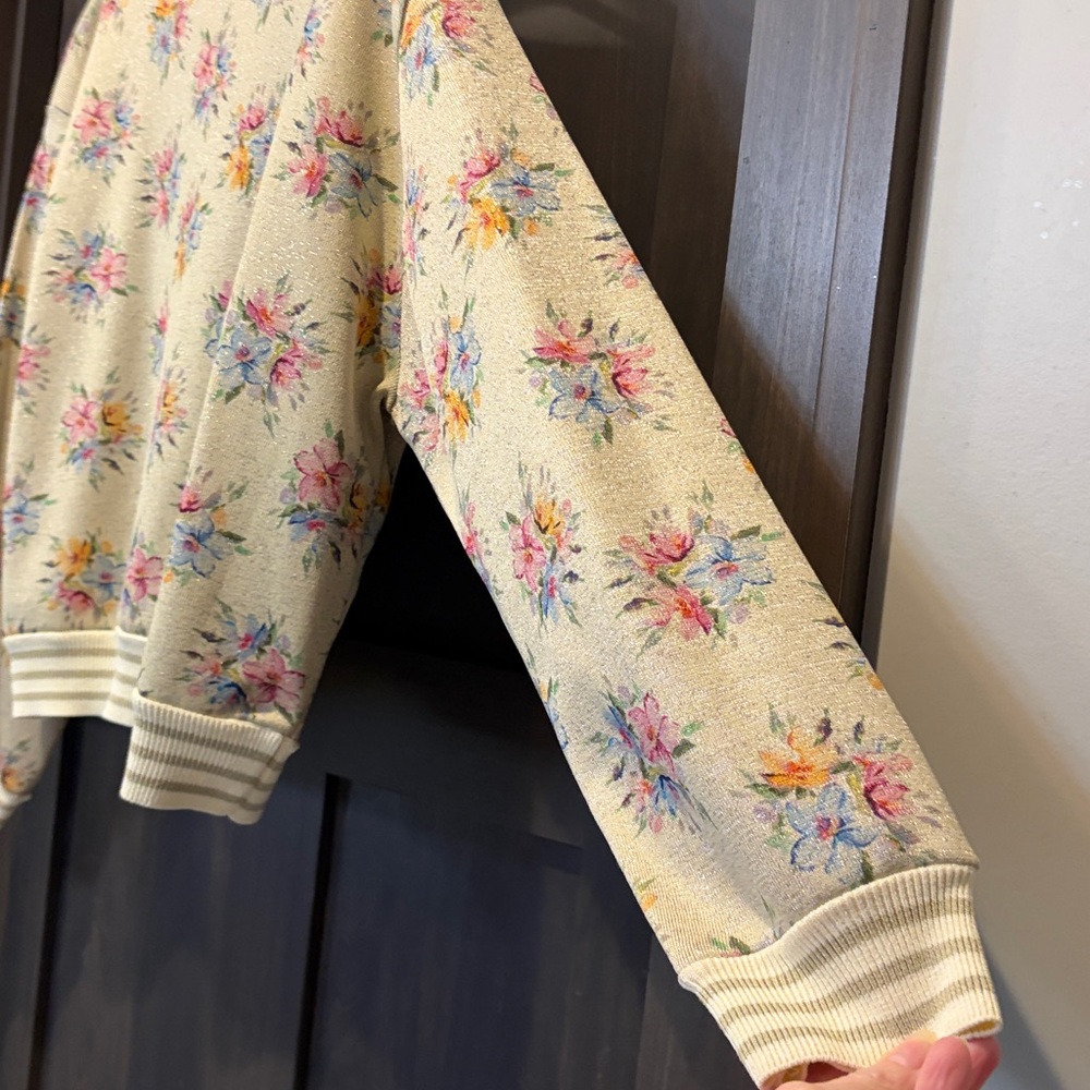 Anthropologie Maeve Floral Knit Jacket - Picture 9 of 10